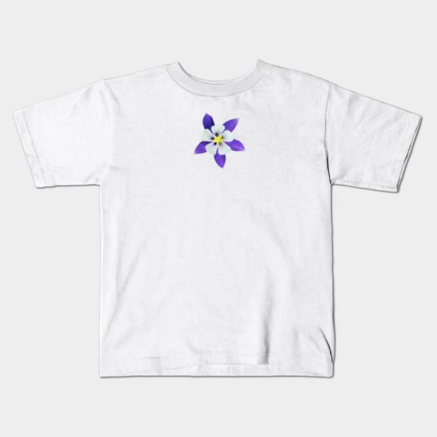 the beautiful columbine blossom Kids T-Shirt by pholange